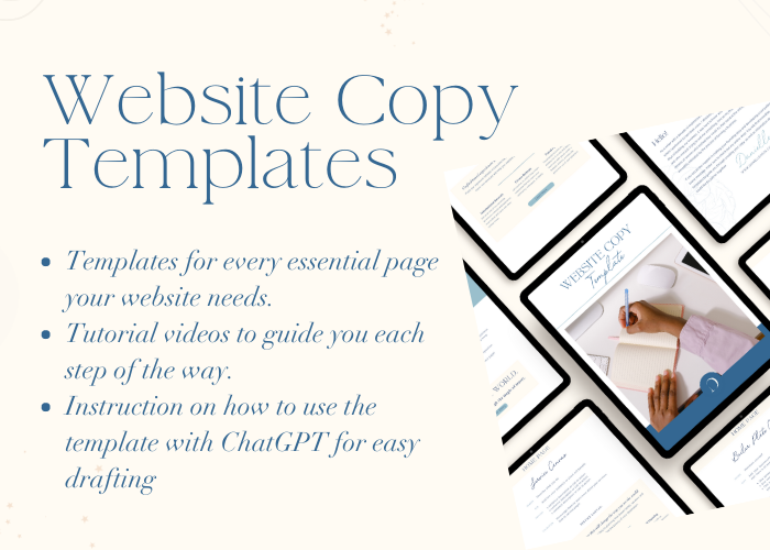 Key elements your website copy needs: Website copy templates